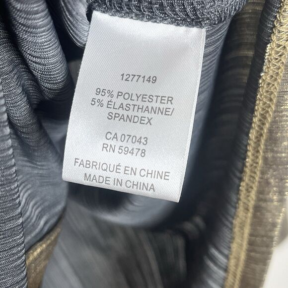 Rachel Zoe Gold Metallic Button Up Long Sleeve Shirt Womens S Disco Y2K - Picture 6 of 9